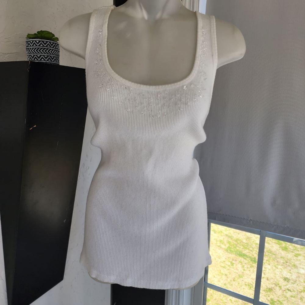 Cute White Tank Top